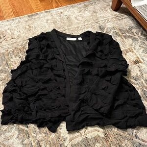 Susan Graver Classic Black Apparel light jacket - NWOT